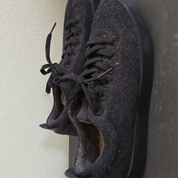 Allbirds Black Wool Sneakers Size 8 - Picture 2 of 8